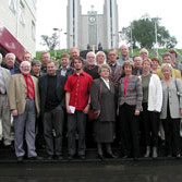 Fulltrúar styrkþega ásamt stjórnarmönnum í Menningarsjóði KEA að lokinni afhendingu styrkja.