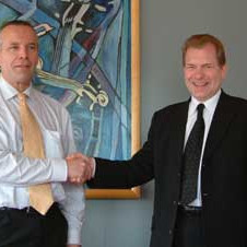 Benedikt Sigurðarson, stjórnarformaður KEA og formaður stjórnar Frumkvöðlaseturs Norðurlands, og Þor…