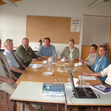 Stjórn KEA ásamt framkvæmdastjóra á stefnumótunarfundinum í Hrísey sl. þriðjudag. Frá vinstri: Bened…