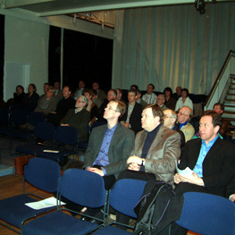 Fundarmenn á deildarfundi Akureyrardeildar KEÁ í gærkvöld.