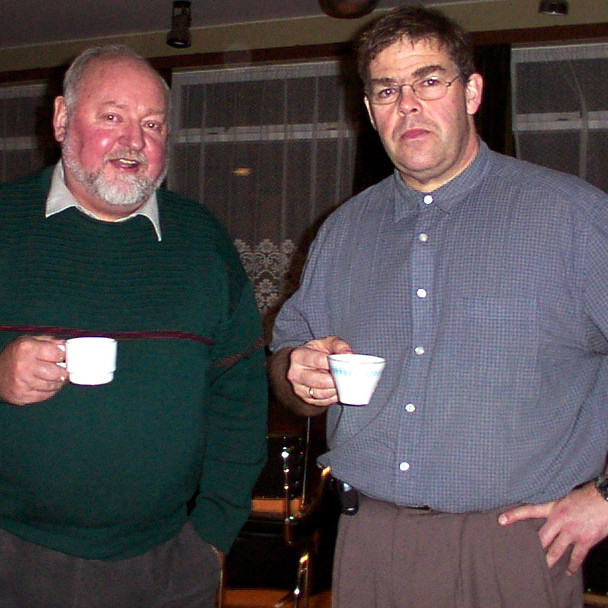 Sigmundur E. Ófeigsson, framkvæmdastjóri Norðlenska, og Haukur Halldórsson, varaformaður stjórnar KE…