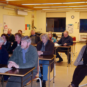 Frá deildarfundi í Vestur-Eyjafjarðardeild í gærkvöld.